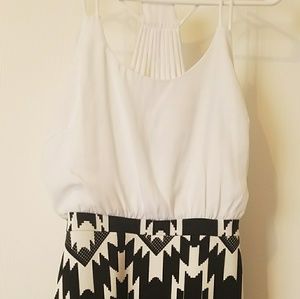 AZTEC Pattern B&W summer dress